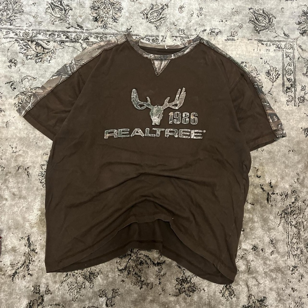 Realtree Men's Brown Camo Graphic Tee